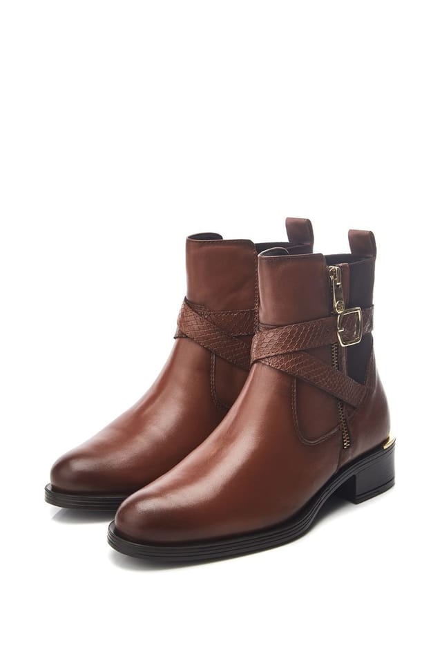 Moda In Pelle Moda In Pelle Women's 'Oloron' Leather Ankle Boots in Tan - 2