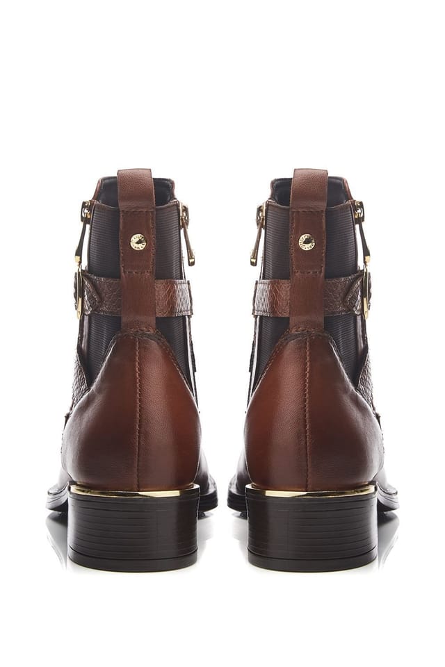 Moda In Pelle Moda In Pelle Women's 'Oloron' Leather Ankle Boots in Tan - 3