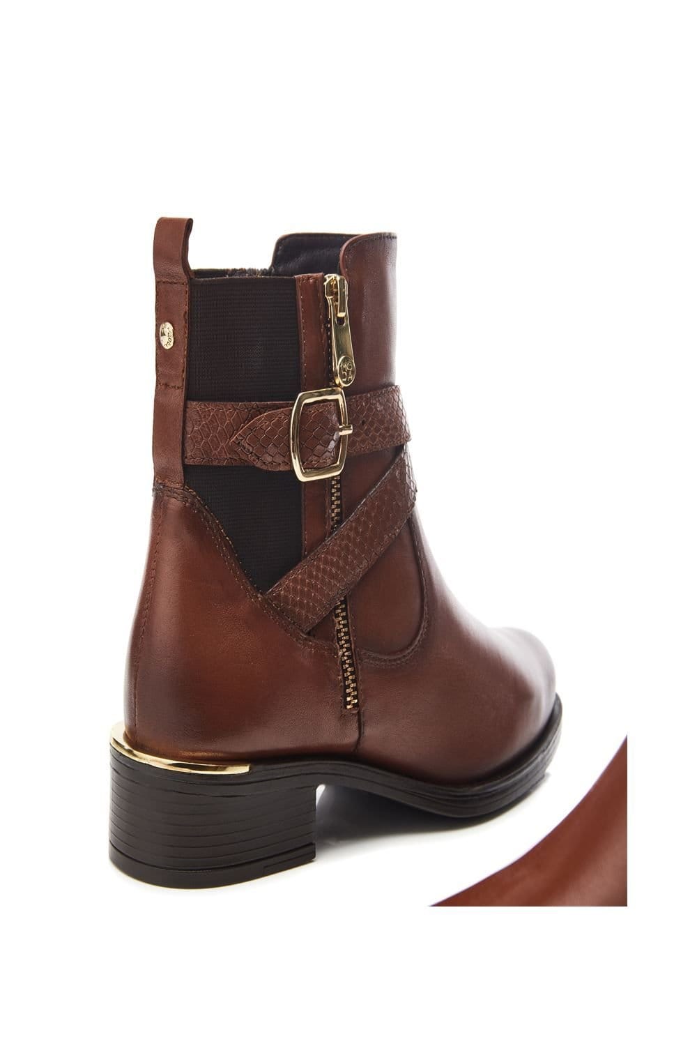 Moda In Pelle Moda In Pelle Women's 'Oloron' Leather Ankle Boots in Tan - 4