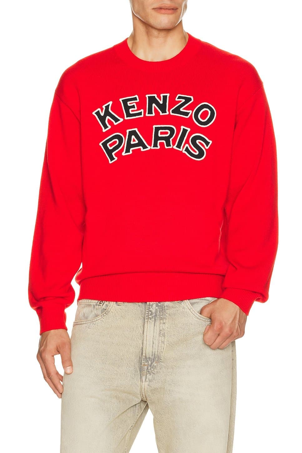 revolve Kenzo Paris Emblem Jumper in Cherry Red