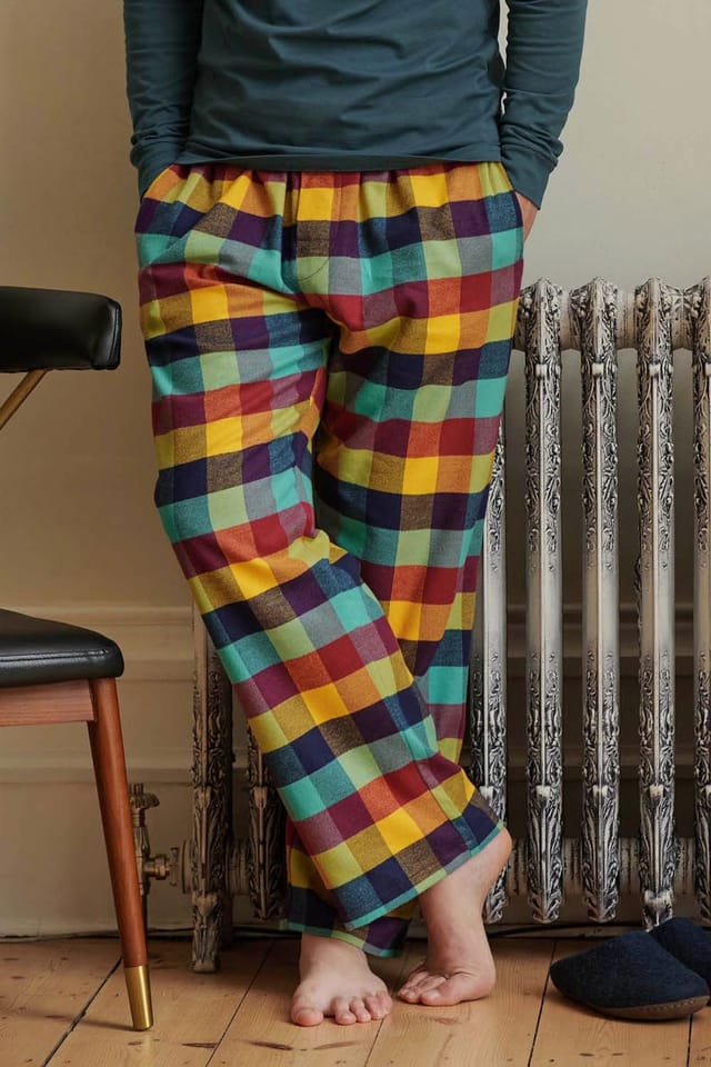 British Boxers British Boxers Men's 'Edinburgh' Check Brushed Cotton Pyjama Trousers - 2