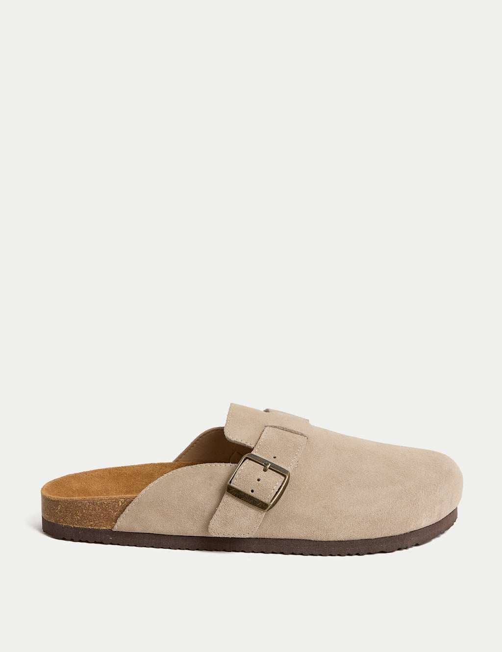 Marks & Spencer M&S Suede Corkbed Mule Stone