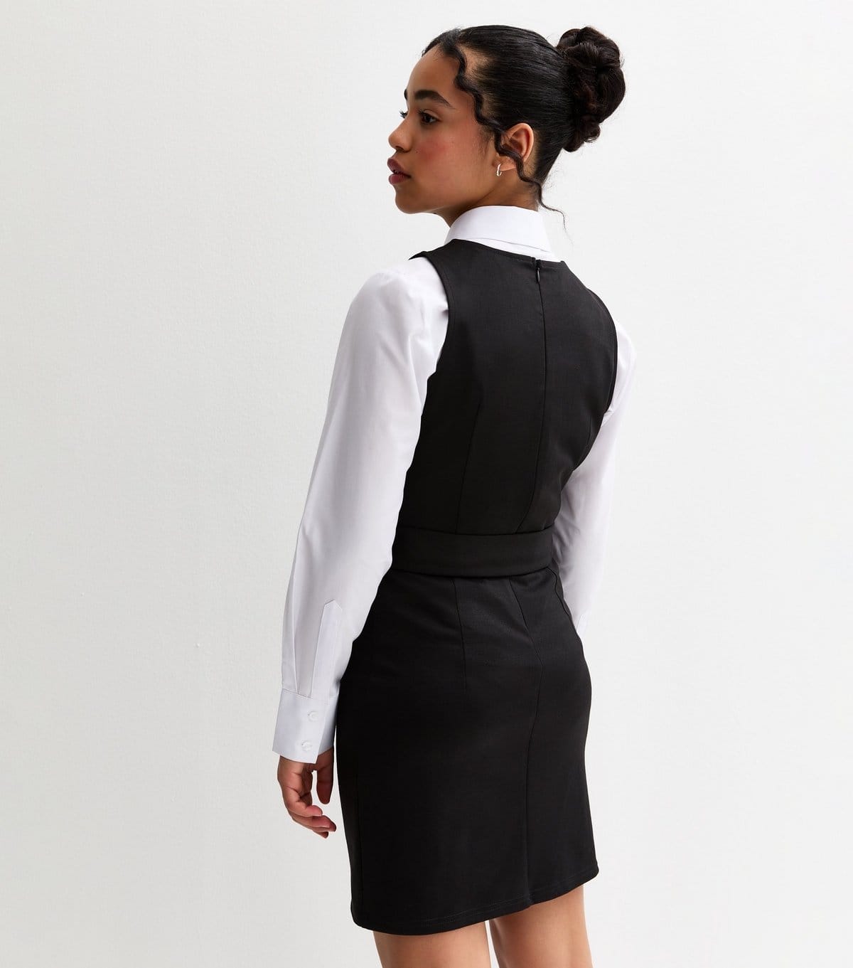 New Look Girls' Black Belted Sleeveless School Dress New Look - 4