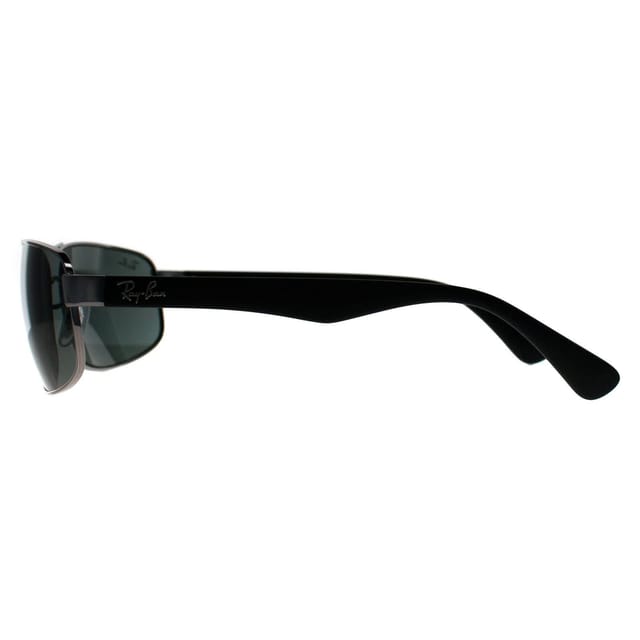 Ray-Ban Ray-Ban Men's Rectangle Gunmetal Green 3445 Sunglasses in Grey - 3