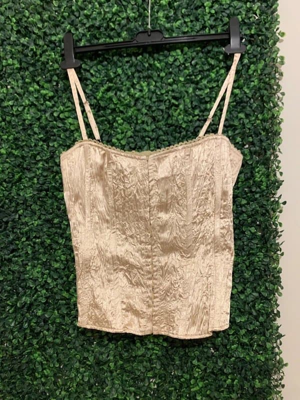 New Look Beige corset top size 12