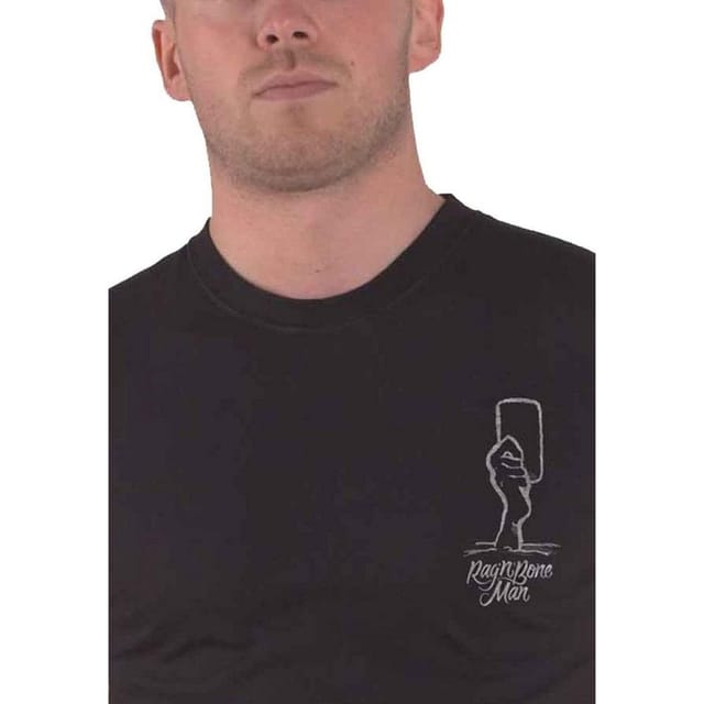 Rag N Bone Man Rag N Bone Man Men's Graveyard Cotton T-Shirt in Black - 3