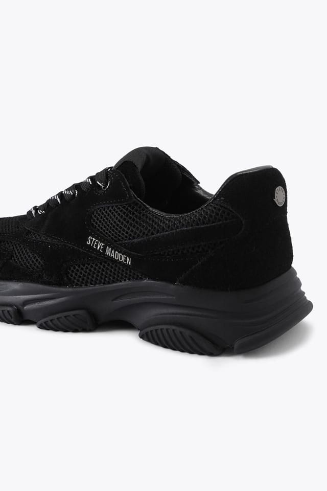 Steve Madden STEVE MADDEN Women's 'Front Row Black Suede' Trainers - 3