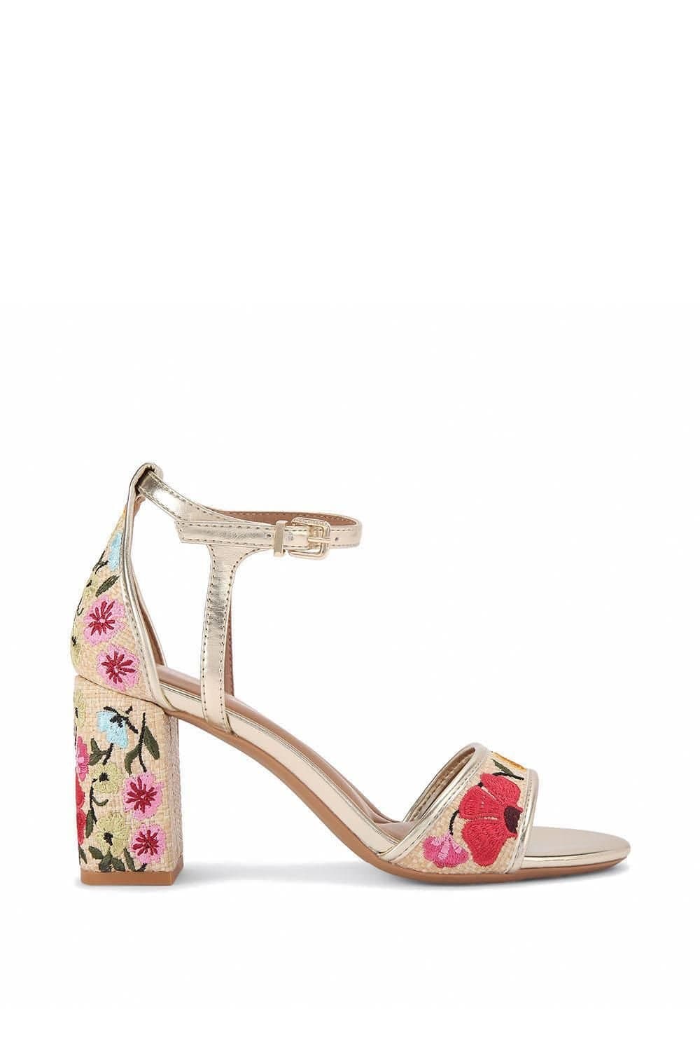 KG Kurt Geiger KG Kurt Geiger Women's 'Faryn Embroidery' Sandals in Beige