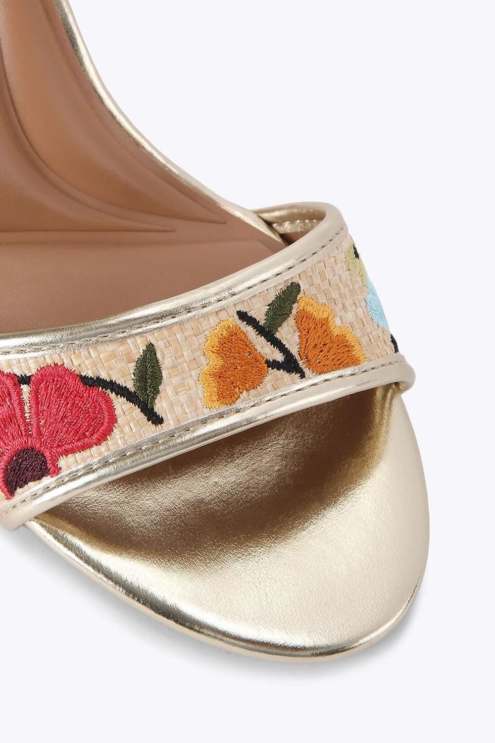 KG Kurt Geiger KG Kurt Geiger Women's 'Faryn Embroidery' Sandals in Beige - 4