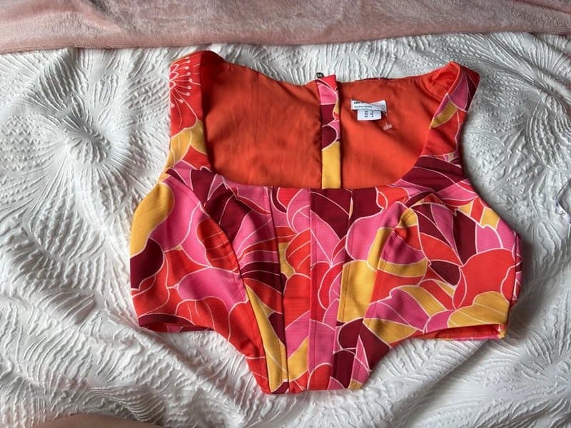 ASOS ASOS luxe corset top orange 8
