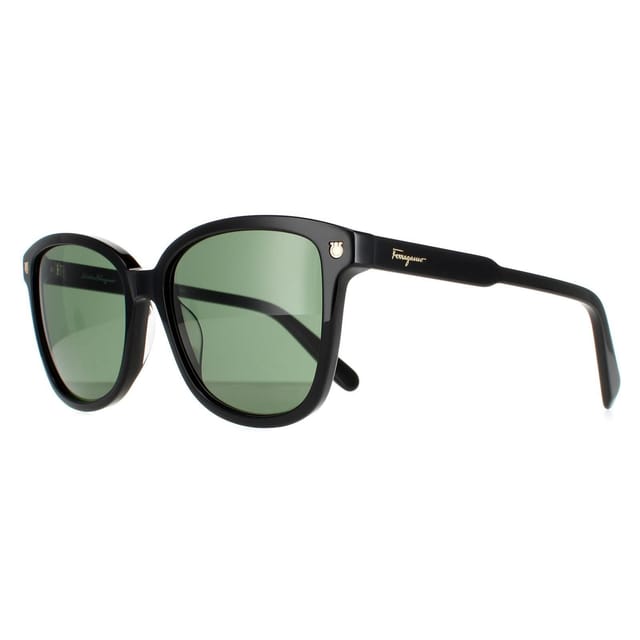 Salvatore Ferragamo Salvatore Ferragamo Women's Square Black Green SF815S - 2