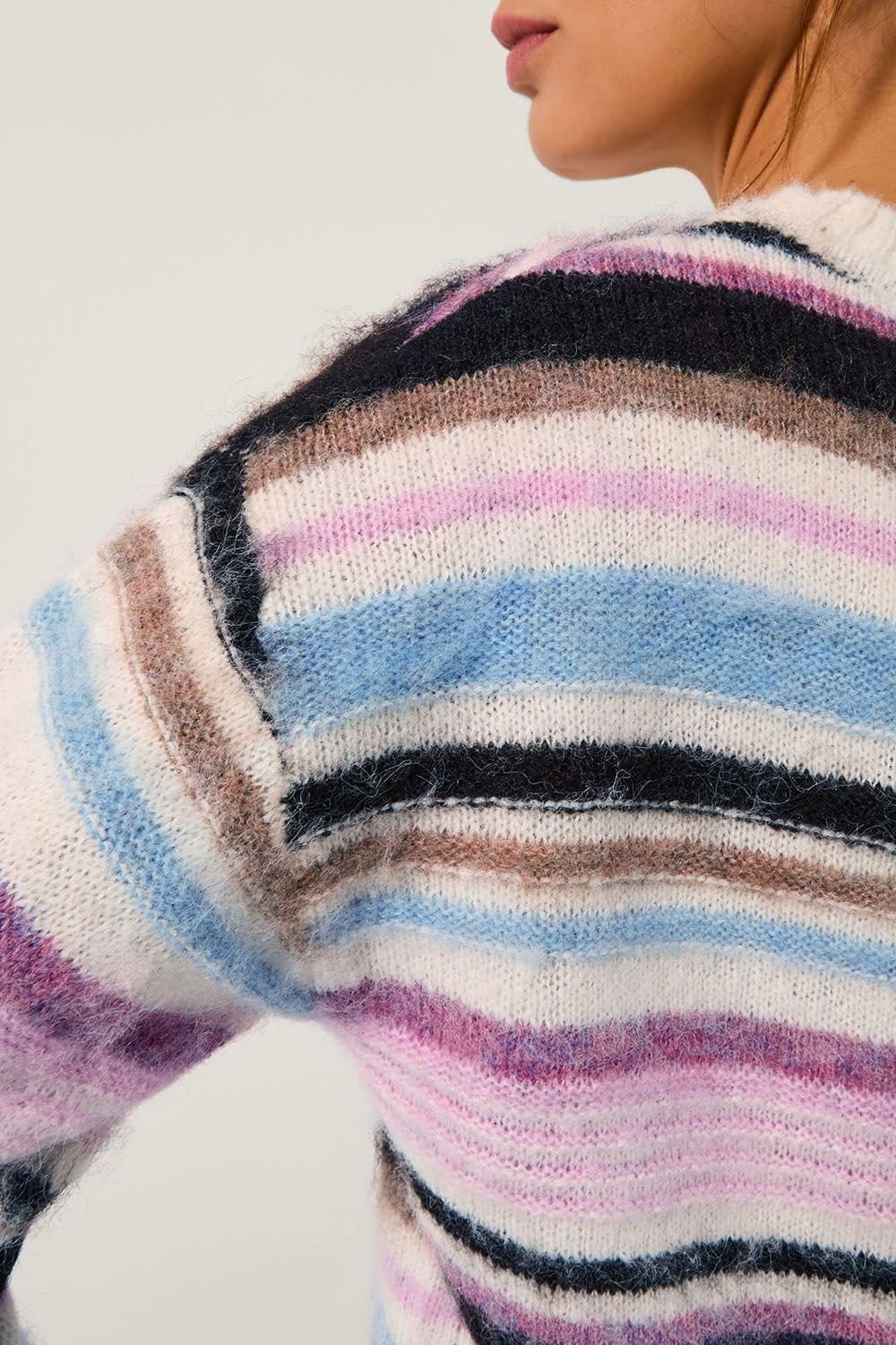 Monsoon Monsoon Women's Sylvie Stripe Jumper Ivory - 4