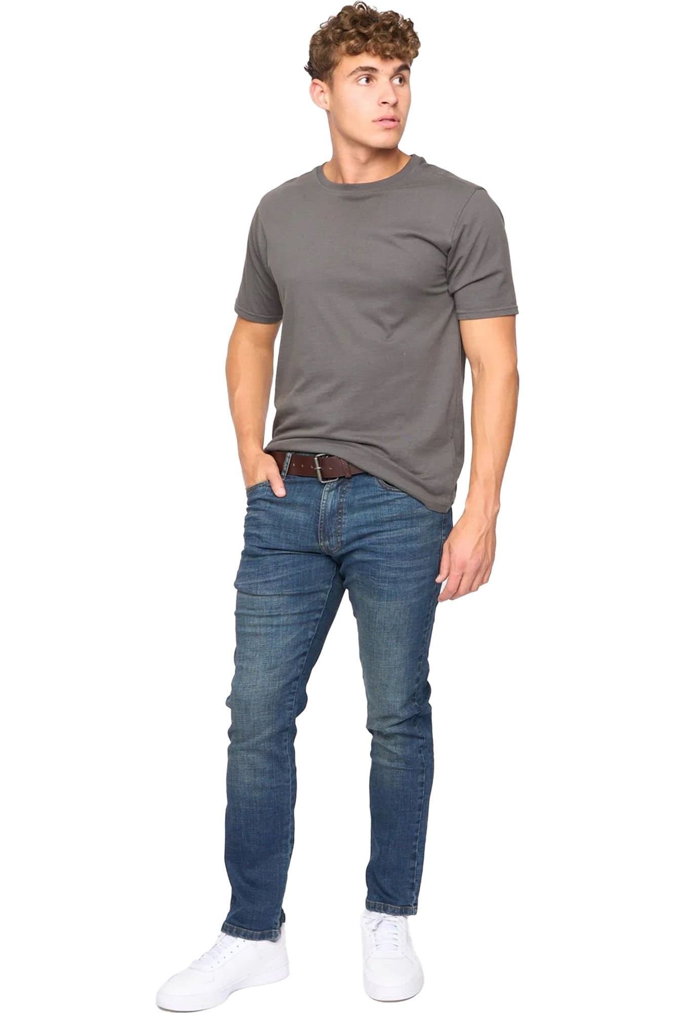Bewley&Ritch Bewley&Ritch Dark Blue Stonewash Straight Jeans