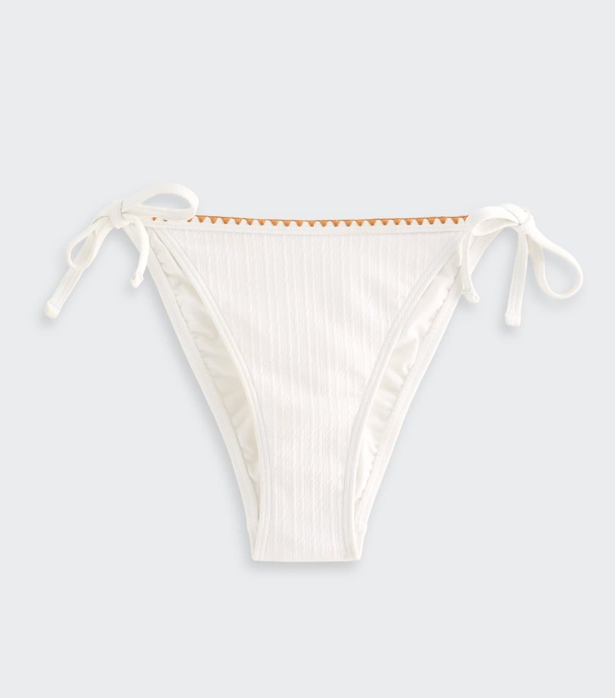 New Look New Look Cream Jersey Bikini Bottoms
