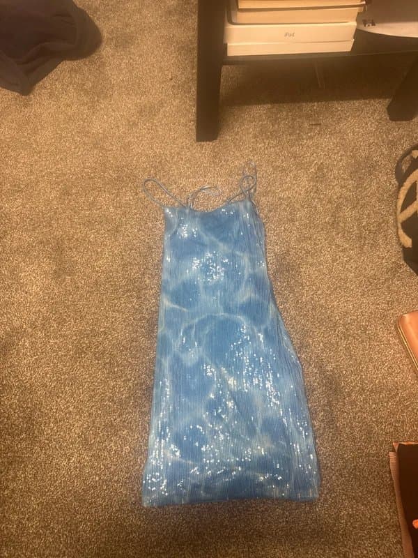 Bershka Blue sequin bershka dress