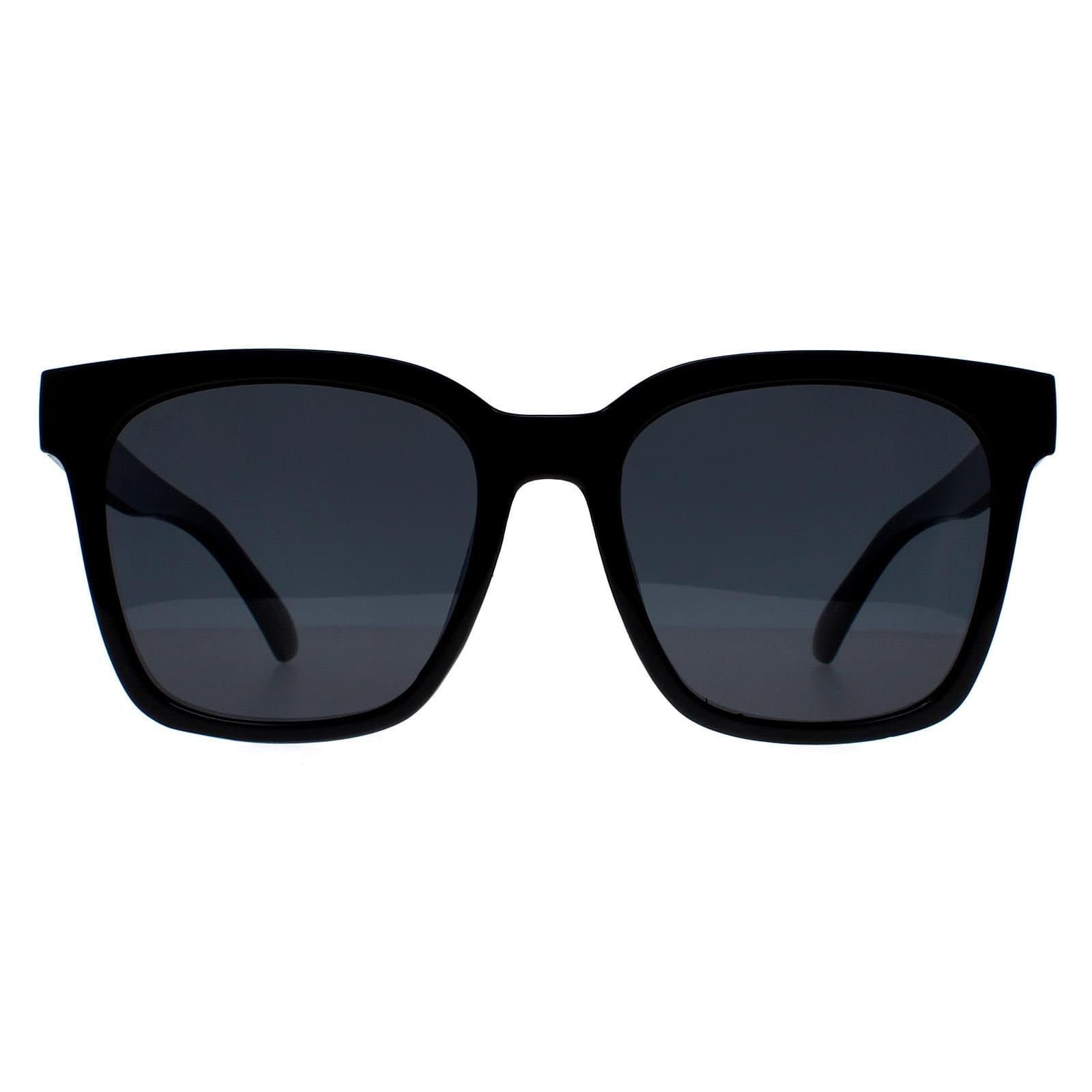 montana montana Men's Square Shiny Black Grey Polarized MP72