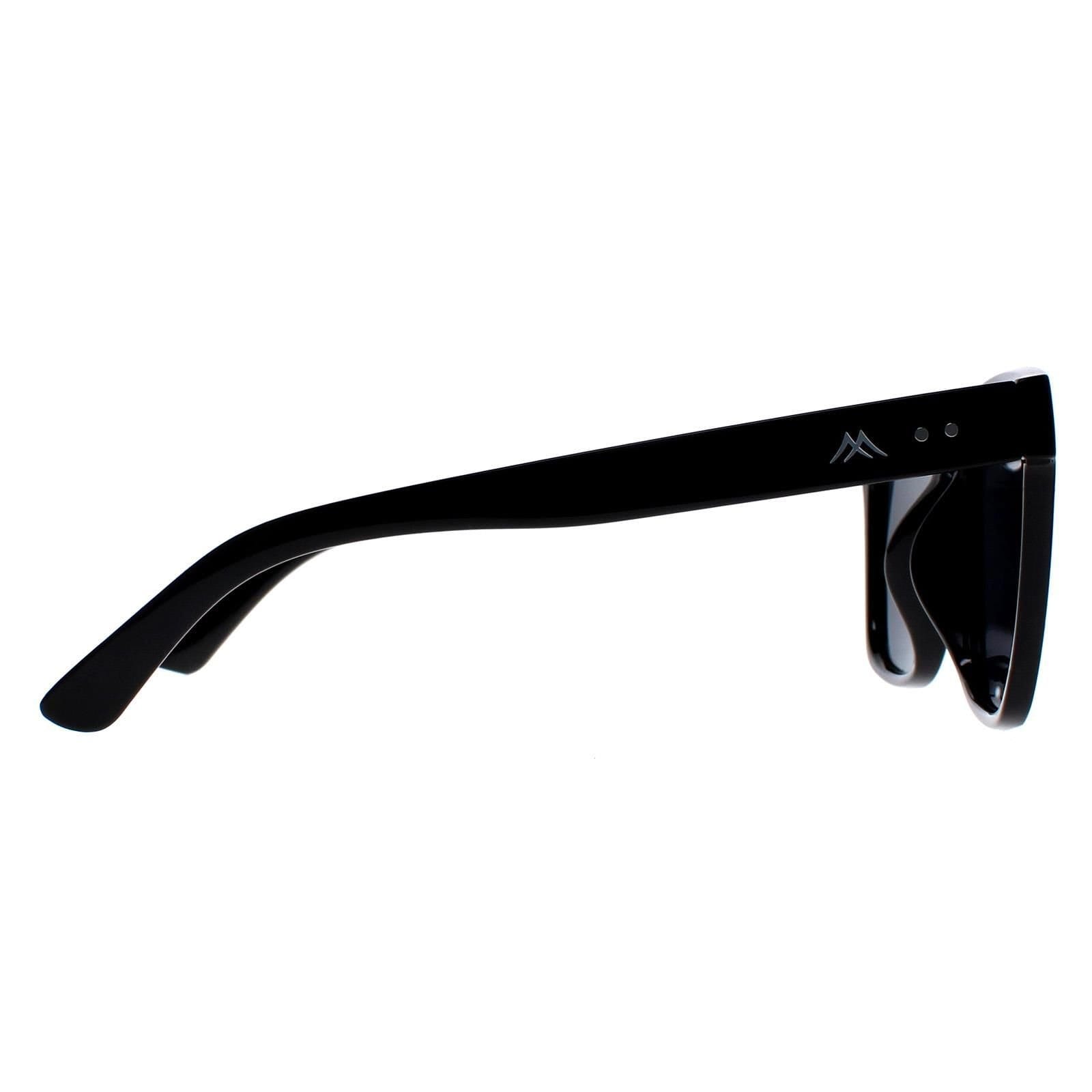 montana montana Men's Square Shiny Black Grey Polarized MP72 - 4