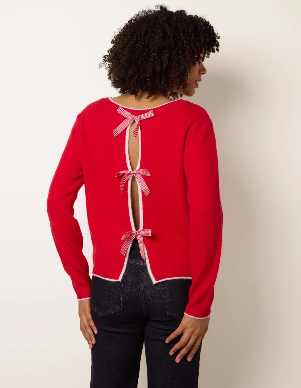 Blue Vanilla Back Bow Jumper