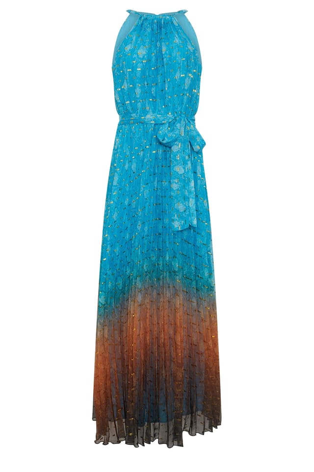 Star By Julien Macdonald Star by Julien Macdonald Women's Snake Skin Metallic Pleated Dress - 2
