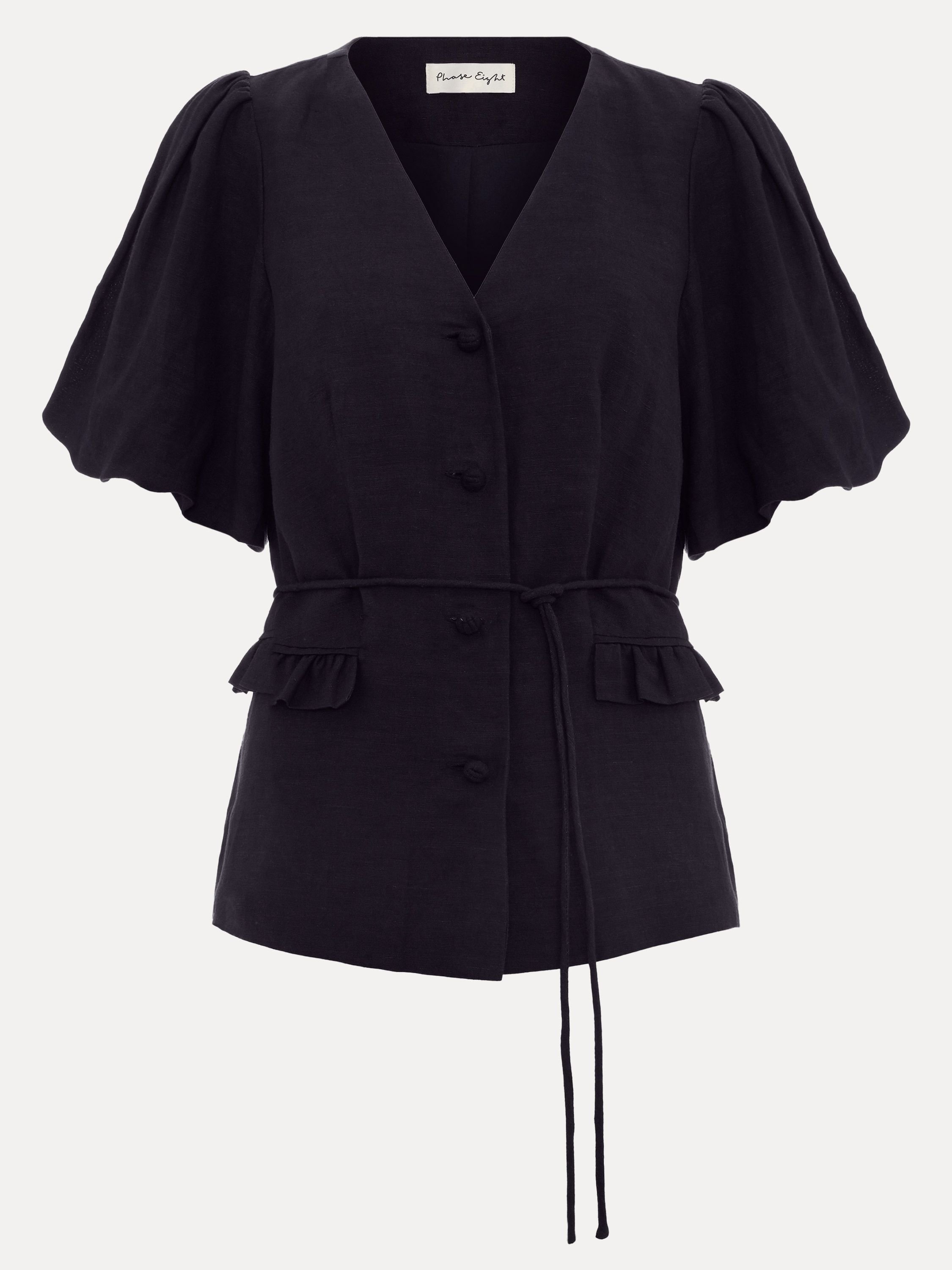 Phase Eight Phase Eight Women's Audrey Linen Blouse in Dark Navy - 2