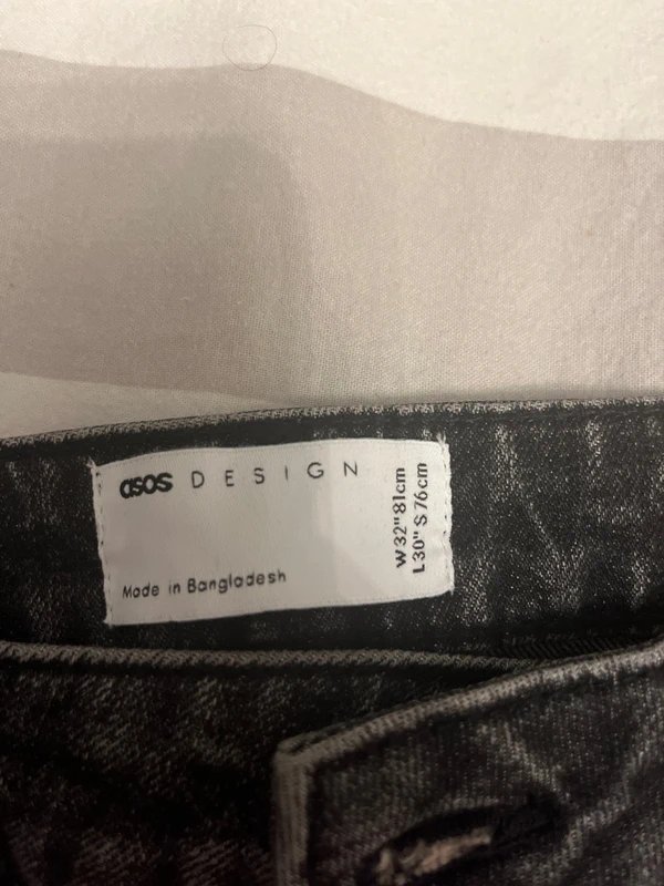 ASOS Design Men’s asos design tapered faded black jeans w32 l30 - 1