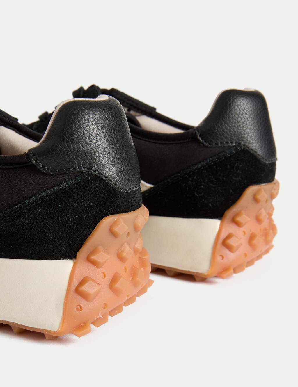 Marks & Spencer M&S Leather Side Detail Trainers Black Mix - 2