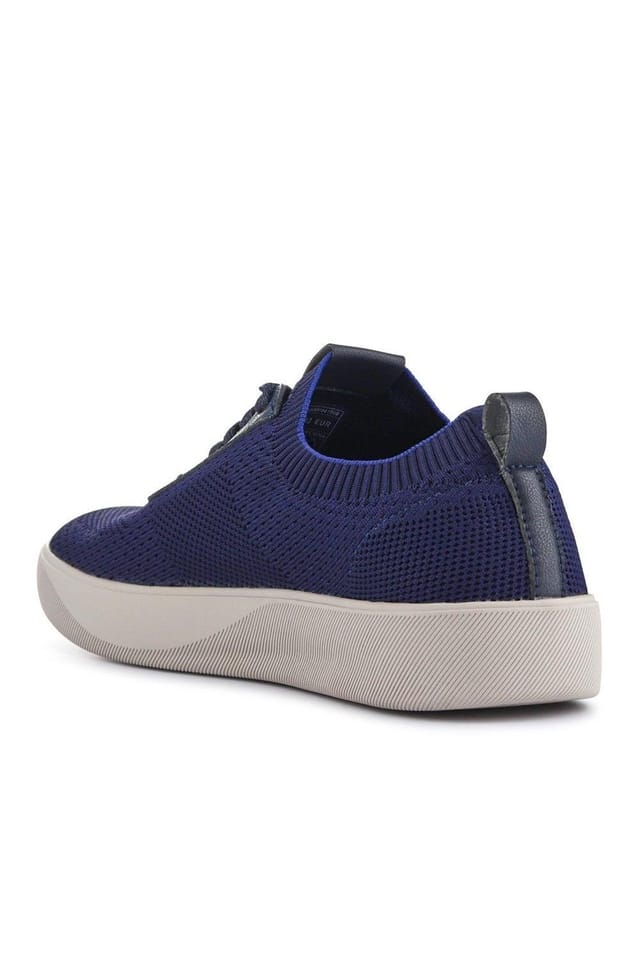 Pavers Pavers Men's Breathable Chunky-Soled Lace-Ups in Navy - 3