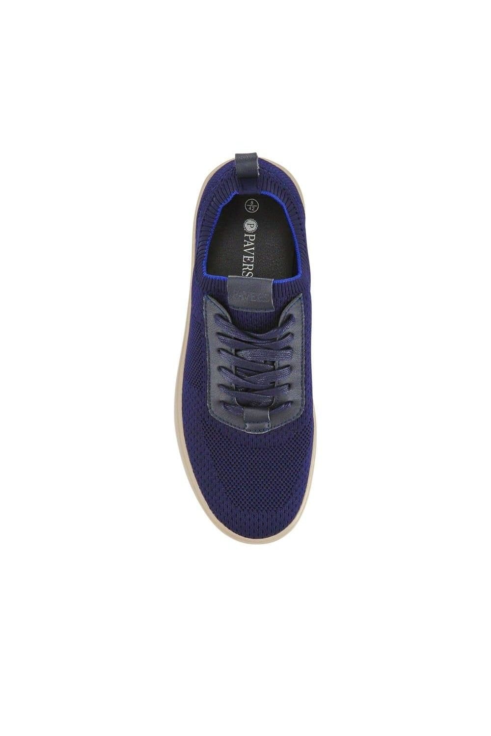 Pavers Pavers Men's Breathable Chunky-Soled Lace-Ups in Navy - 4