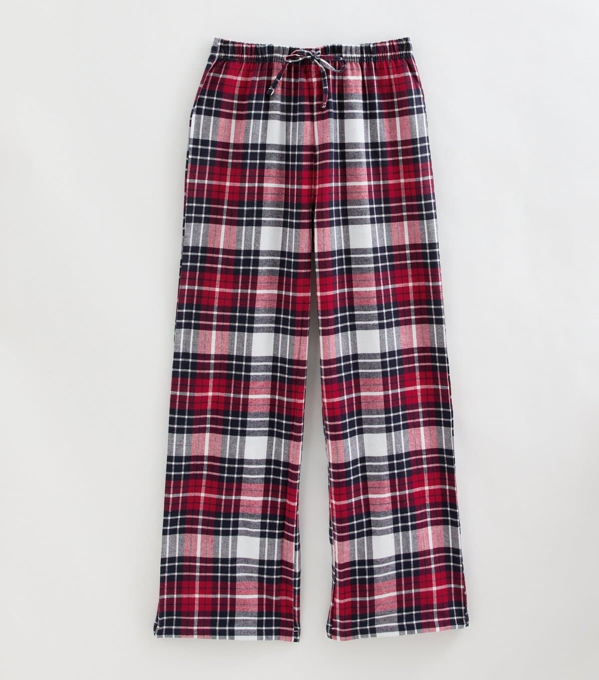 New Look Women's Tall Red Cotton Checked Pyjama Trousers New Look