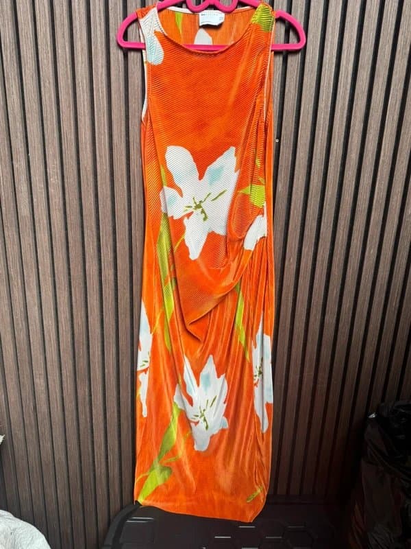 ASOS Asos design ruched summer holiday midi dress size 14 stunning