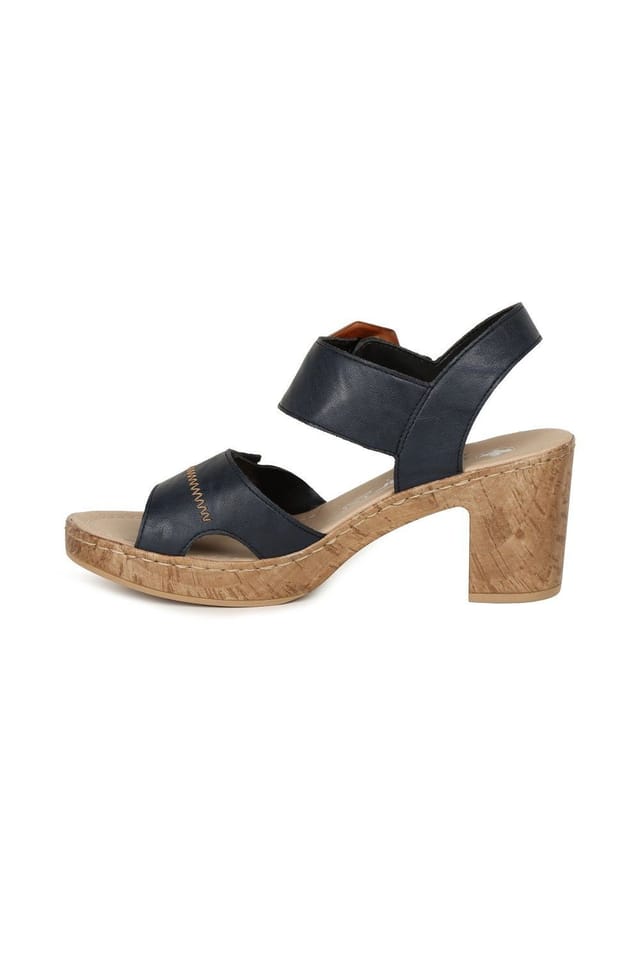 Rieker Rieker Women's 'Vital' Heeled Sandals in Navy - 2