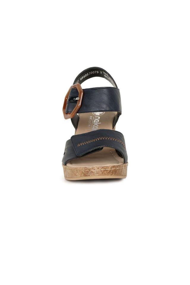 Rieker Rieker Women's 'Vital' Heeled Sandals in Navy - 3