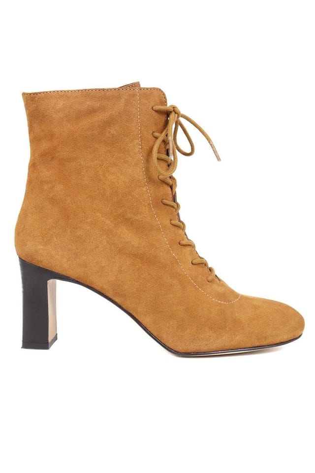 Jones Bootmaker Jones Bootmaker Women's Lorah Leather Lace-Up Boots in Brown - 2
