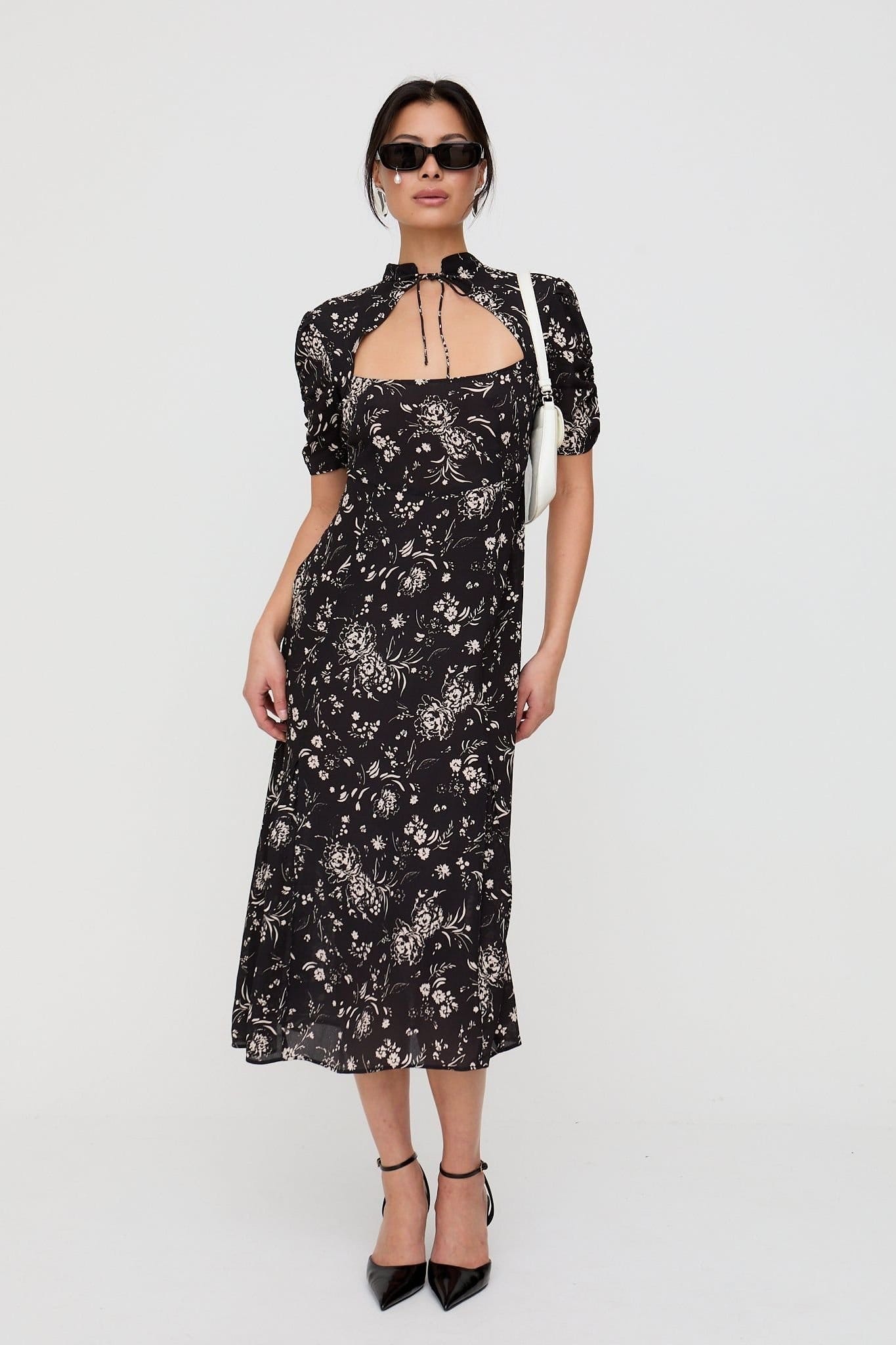 Lily and Lionel Lily and Lionel Women's Primrose Garden Floral Print Maxi Dress In Black - 4