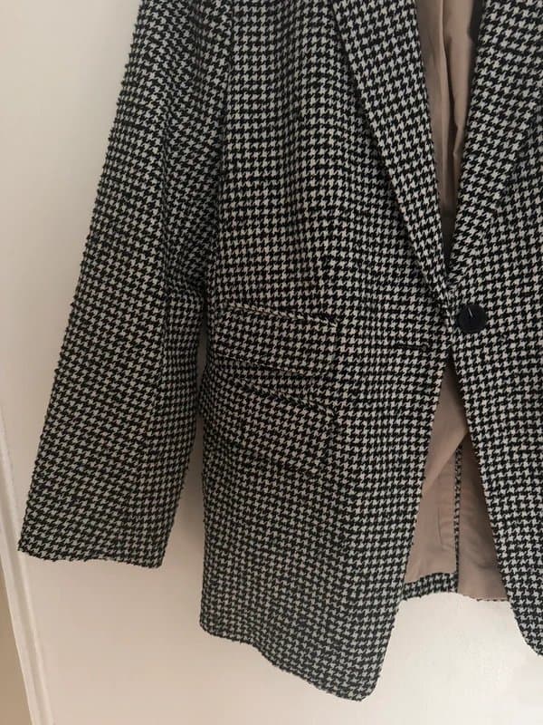 Topshop Topshop wool dogtooth print blazer