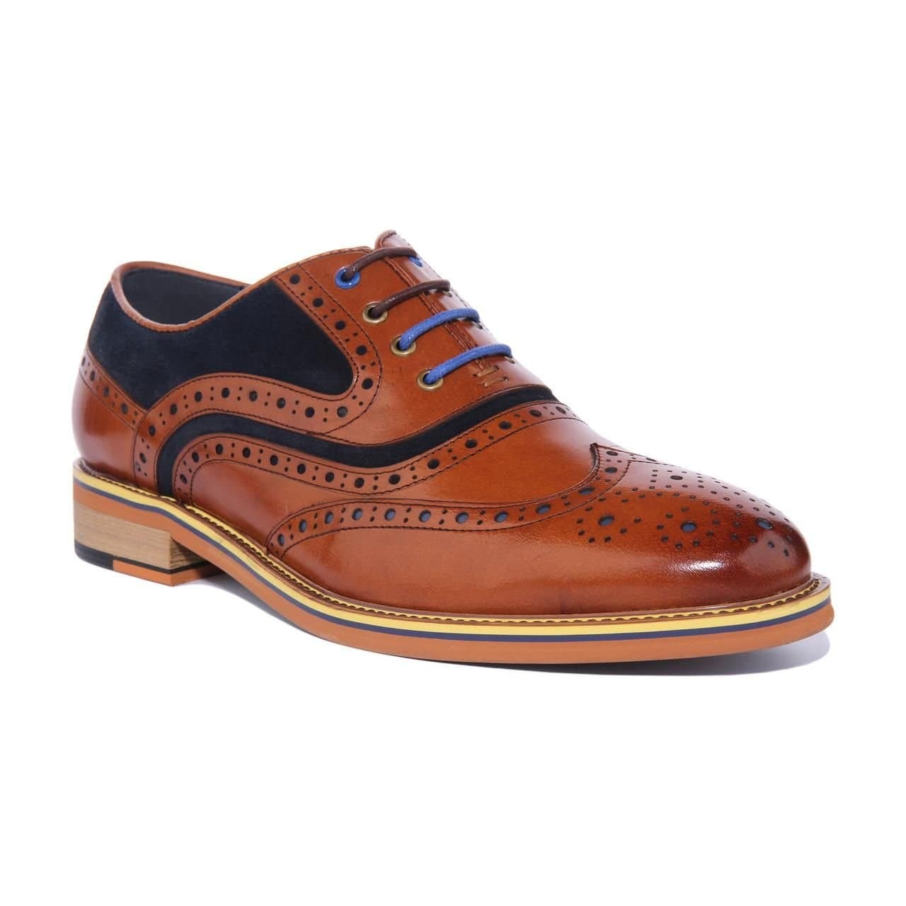 JUSTINREESS ENGLAND JUSTINREESS ENGLAND Men's 'Bryan' Leather Shoes in Brown