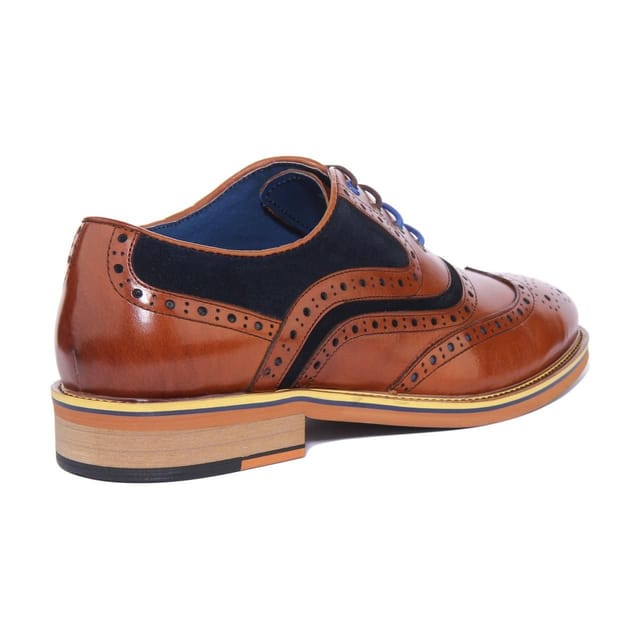 JUSTINREESS ENGLAND JUSTINREESS ENGLAND Men's 'Bryan' Leather Shoes in Brown - 3