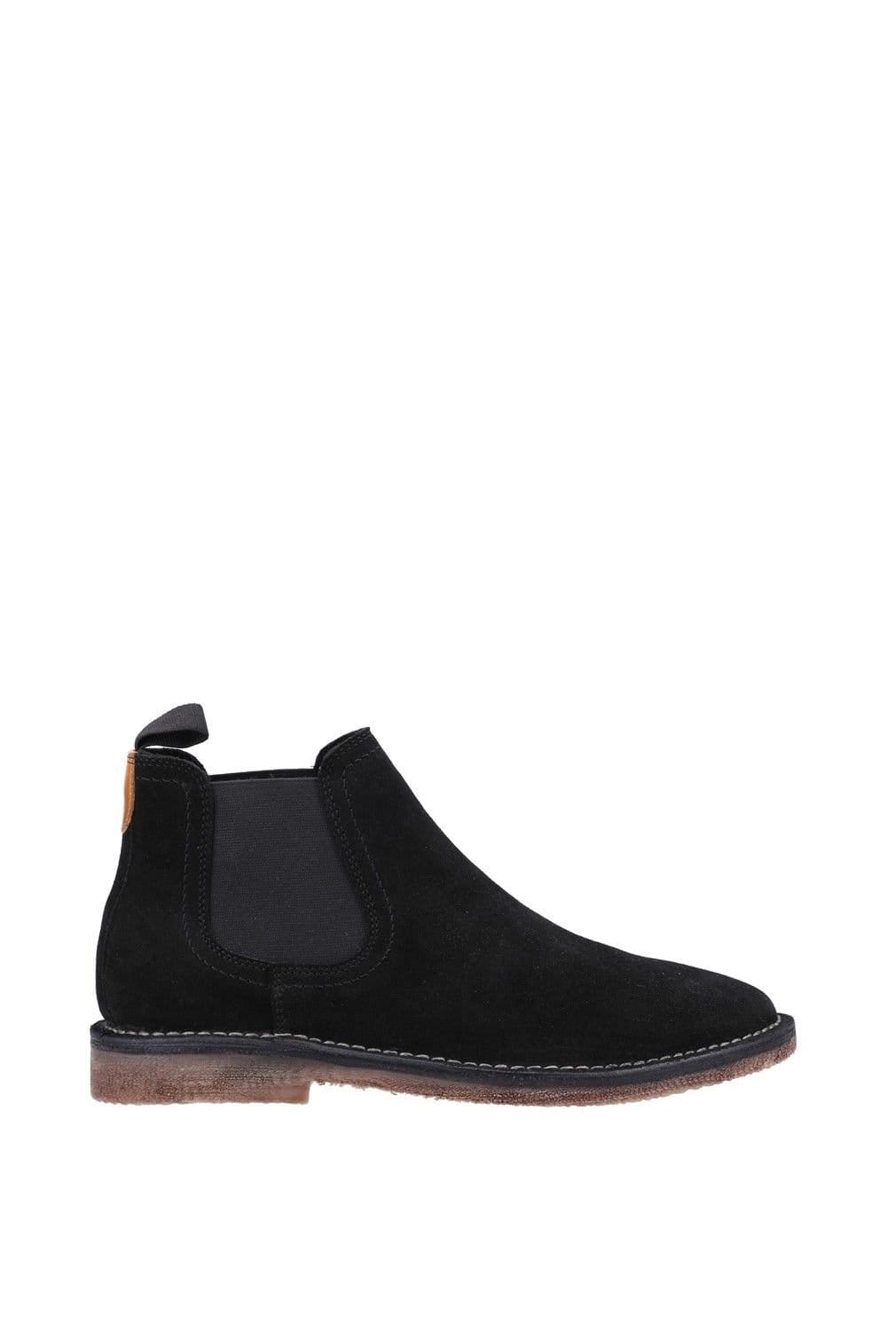 Hush Puppies Hush Puppies Men's 'Shaun' Leather Boots in Black - 4