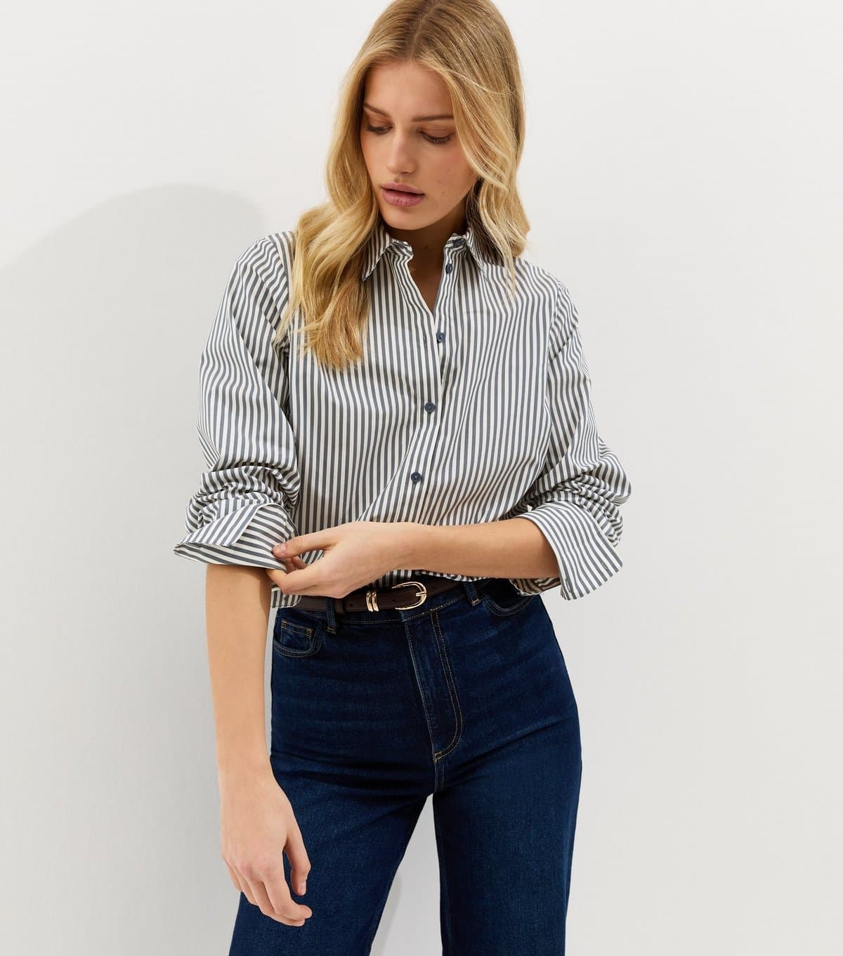 New Look New Look Blue Stripe Shirt for Women