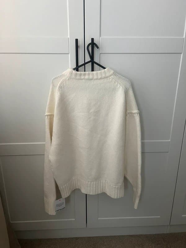 Topshop Women’s Topshop cream knit jumper / size M / new with tags