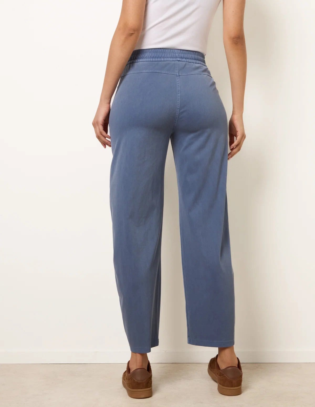 Blue Vanilla Elasticated Waistband Front Tie Stretch Trousers - 4
