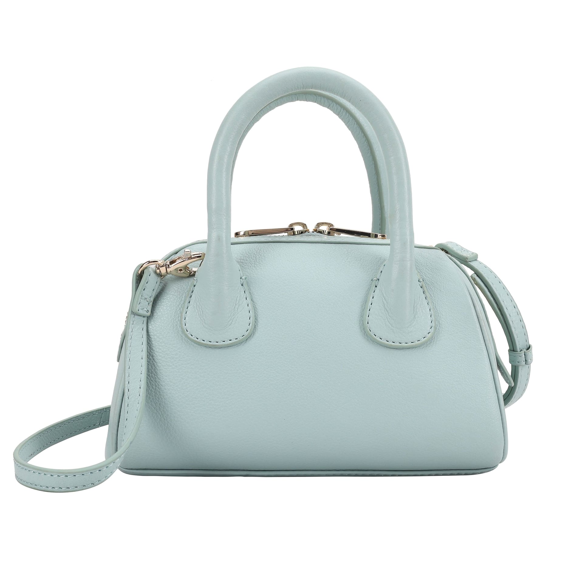 Paul Costelloe Paul Costelloe Women's Astria Leather Crossbody Bag in Duck Egg Blue - 4