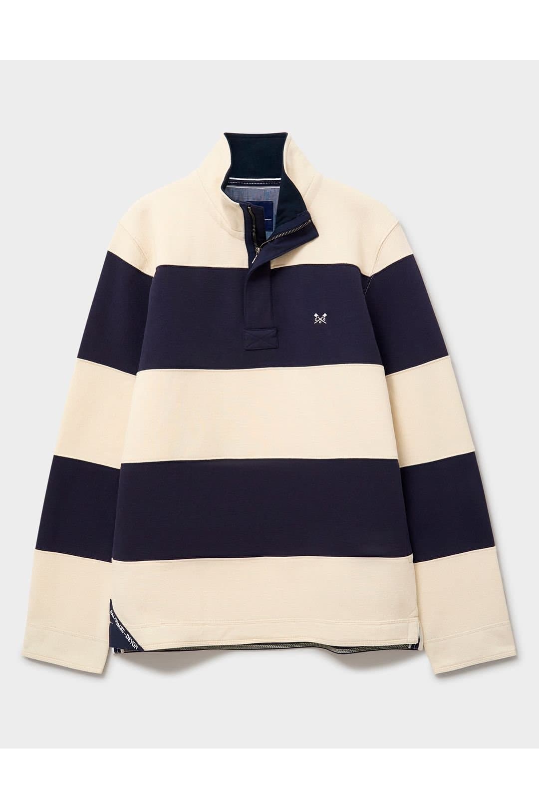 Crew Clothing Crew Clothing Men's Salc Sailing Cut & Sew Padstowe Sweat Blue