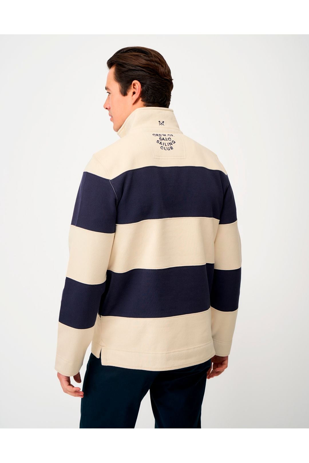 Crew Clothing Crew Clothing Men's Salc Sailing Cut & Sew Padstowe Sweat Blue - 3