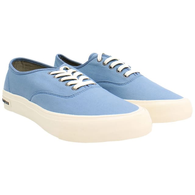 Seavees Seavees Men's Legend Standard Lace-Up Blue Canvas Shoes - 2