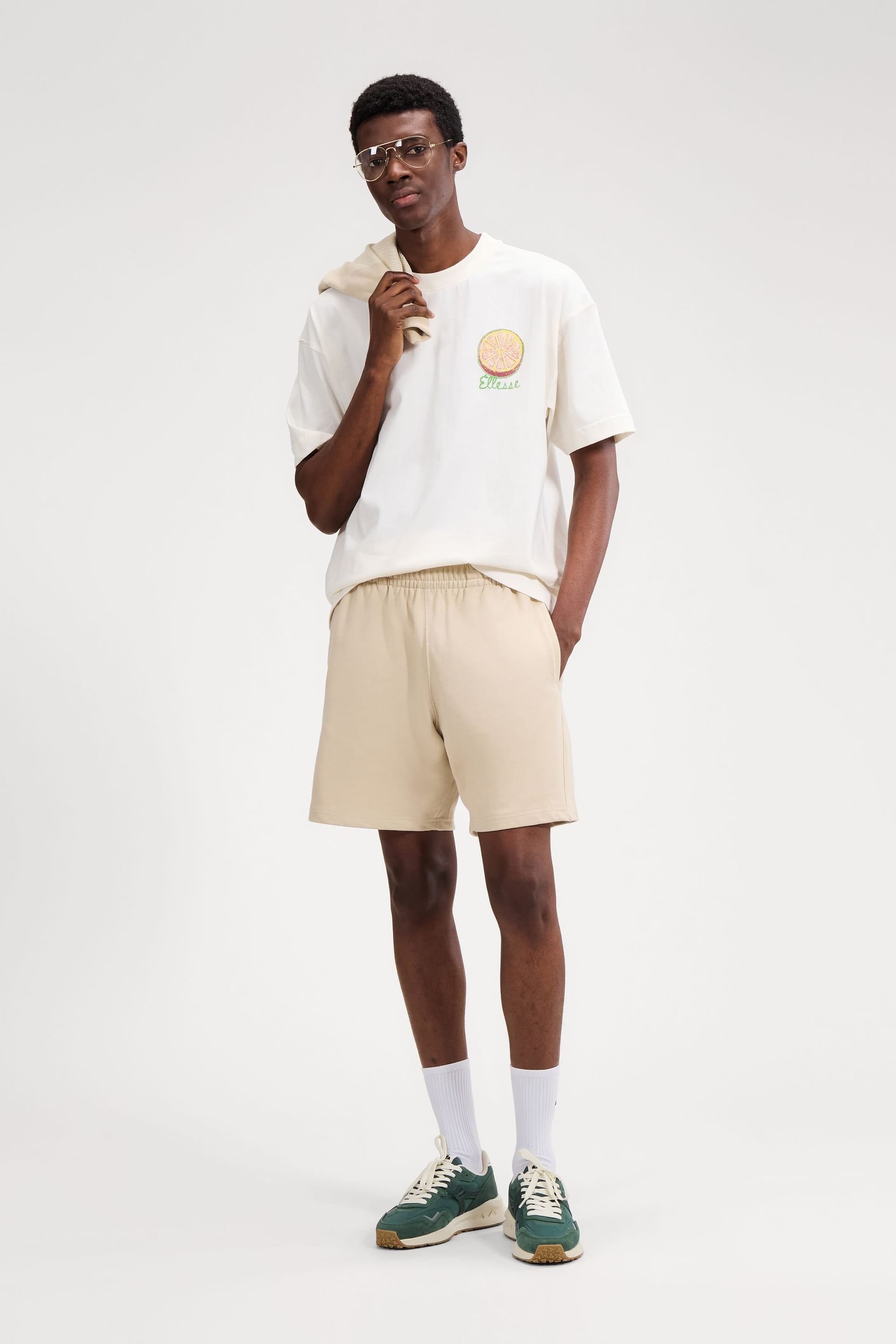 Ellesse Ellesse Men's Club Di Corsa Short in Stone - 4