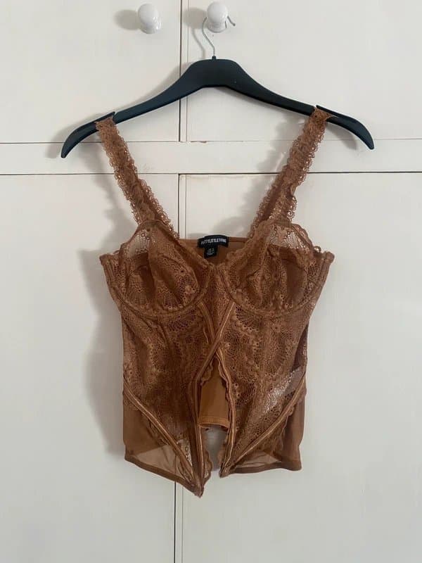 PrettyLittleThing Lace corset top