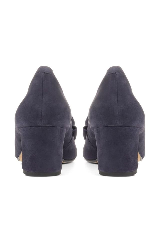 Jones Bootmaker Jones Bootmaker Women's Zelda Bow Detail Court Shoes in Navy - 3