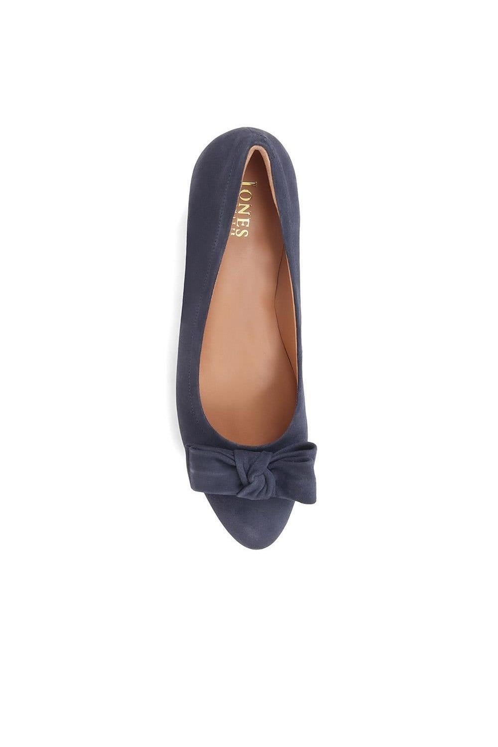 Jones Bootmaker Jones Bootmaker Women's Zelda Bow Detail Court Shoes in Navy - 4