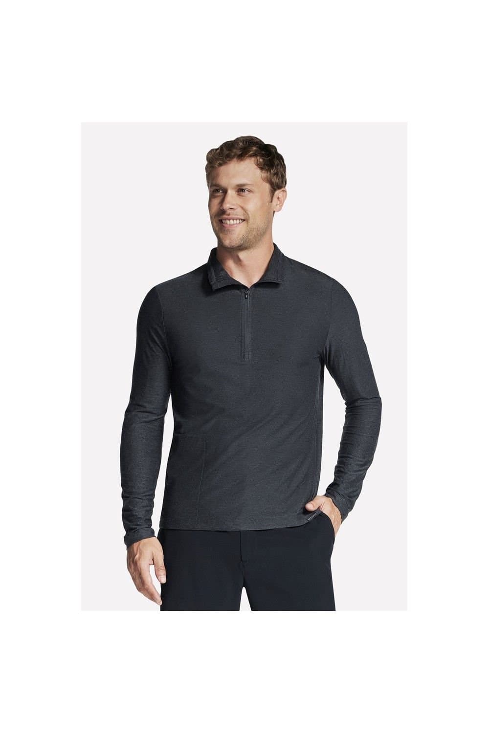 Skechers Skechers Men's GO DRI All Day 1/4 Zip Pullover in Black